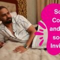 Model on Pink Devil Blanket