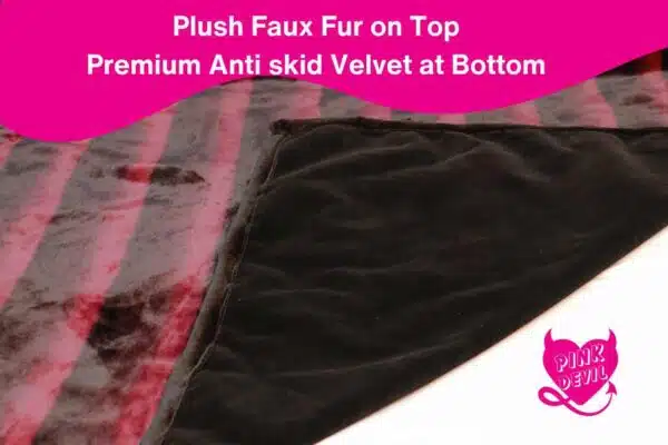 Pink Devil Blanket Front and back